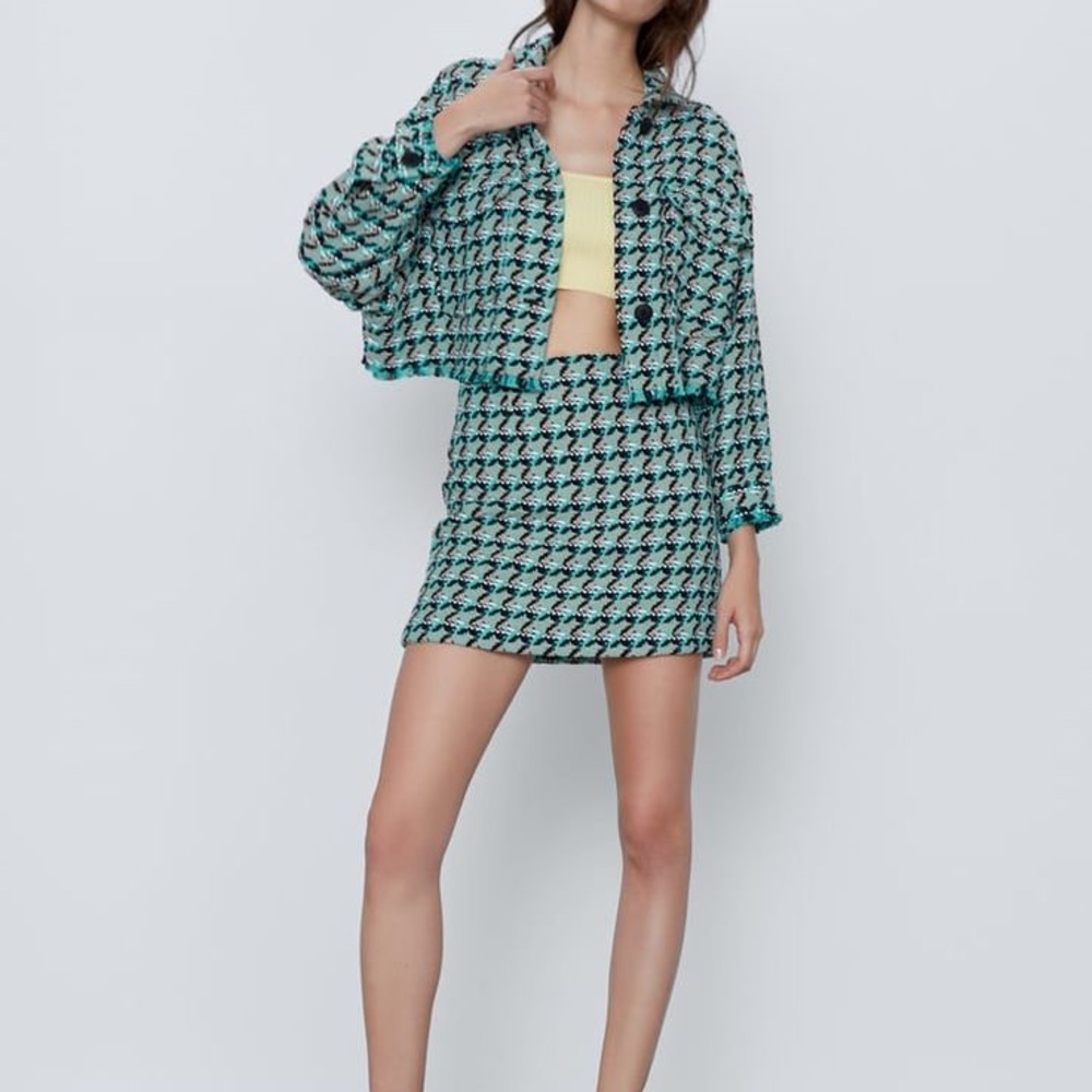 Zara XS Set- Coord Jacket and Skirt
